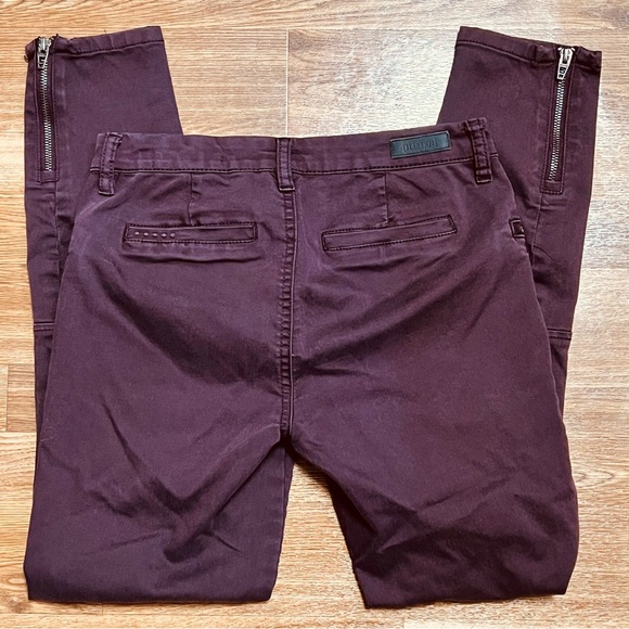 BlankNYC Ox Blood moto utility skinny denim jeans Size 27 Excellent condition - Picture 9 of 10